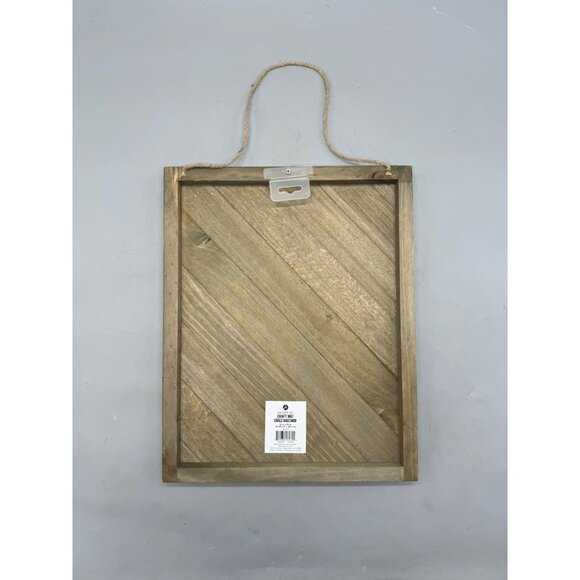 Wooden Craft Plaque 12" x 15" By Hampton Art wood hanging sign board READ NEW - Picture 2 of 3